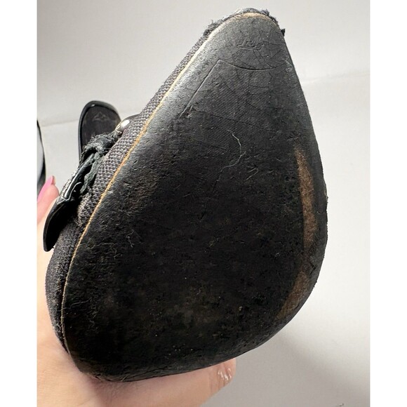 Louis Vuitton Black Canvas Monogram Boots Stiletto Heel Silver Buckle 36 6 Y2K - Picture 13 of 13